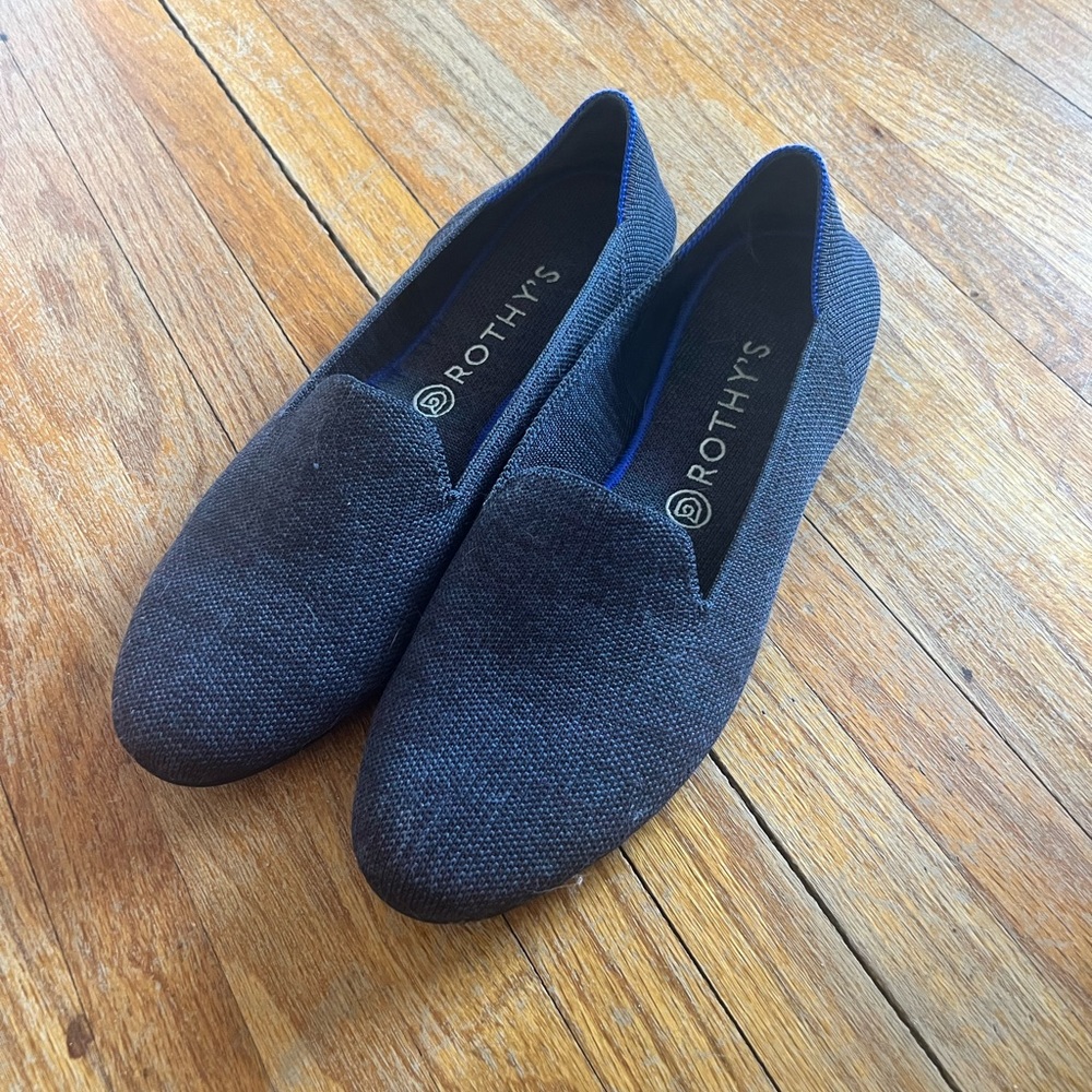 Rothy’s Heather Blue Loafers Size 11.5